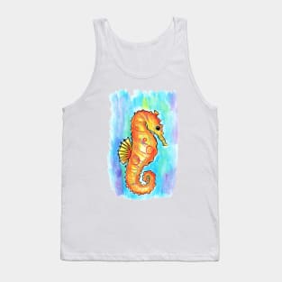 Watercolor Seahorse Tank Top